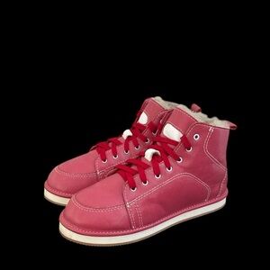 LES CUIRS BELMONT Hand made Leather Winter Boots. Wool Sheep Insulated. Like new